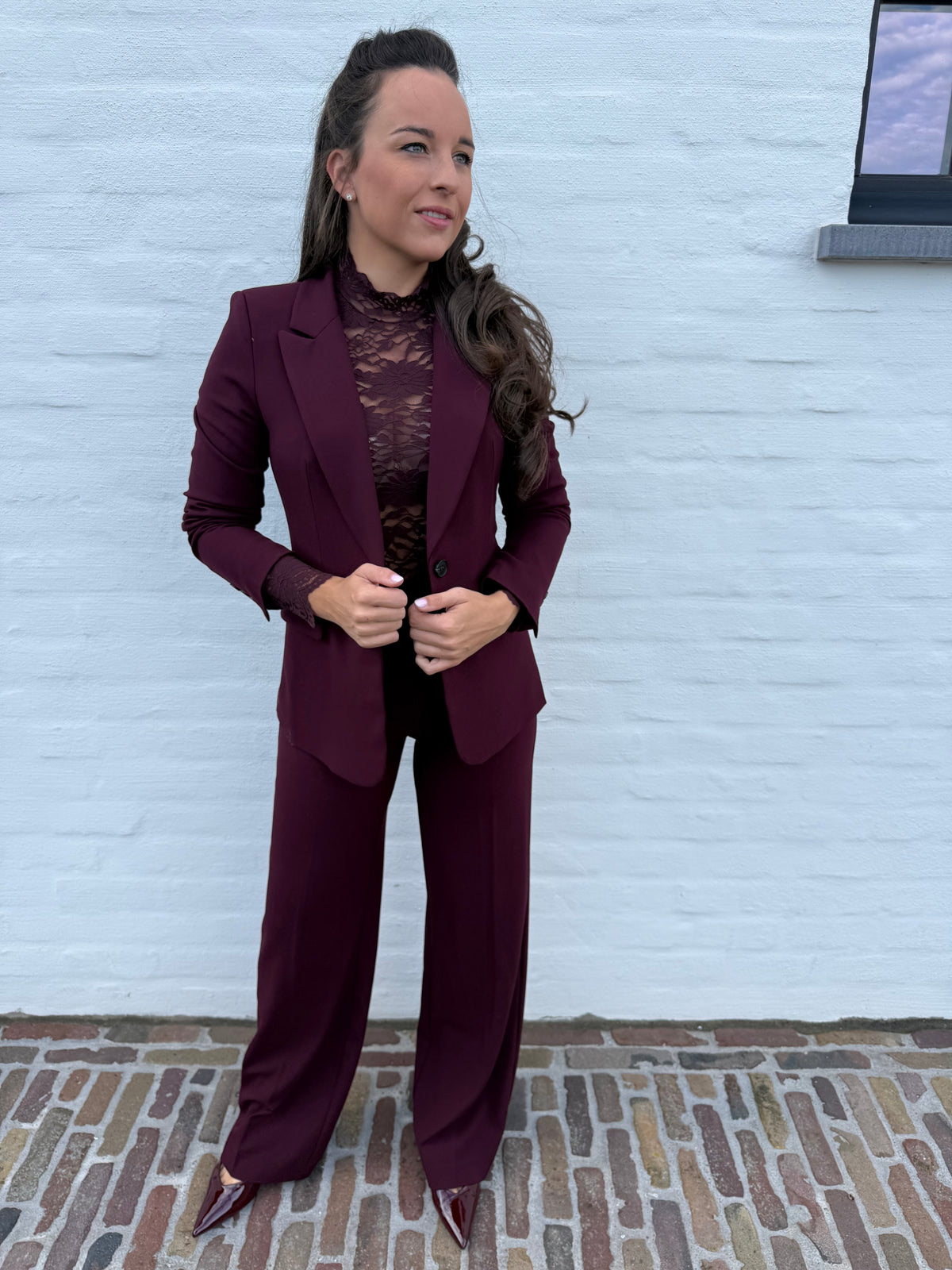 Two Piece Burgundy