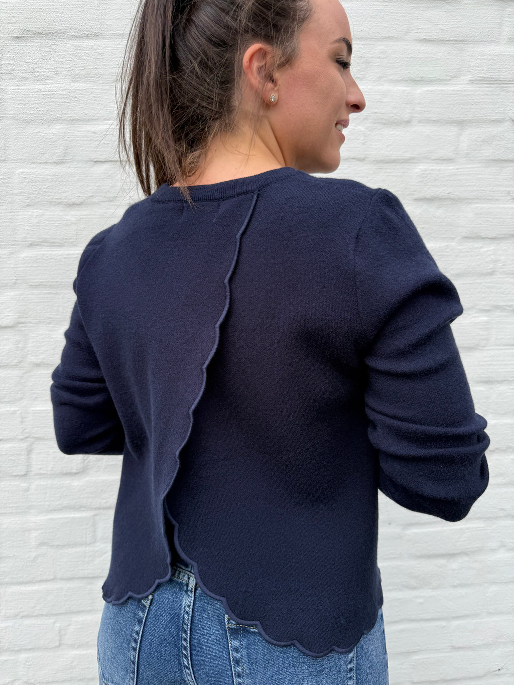 Casual Blue Knit