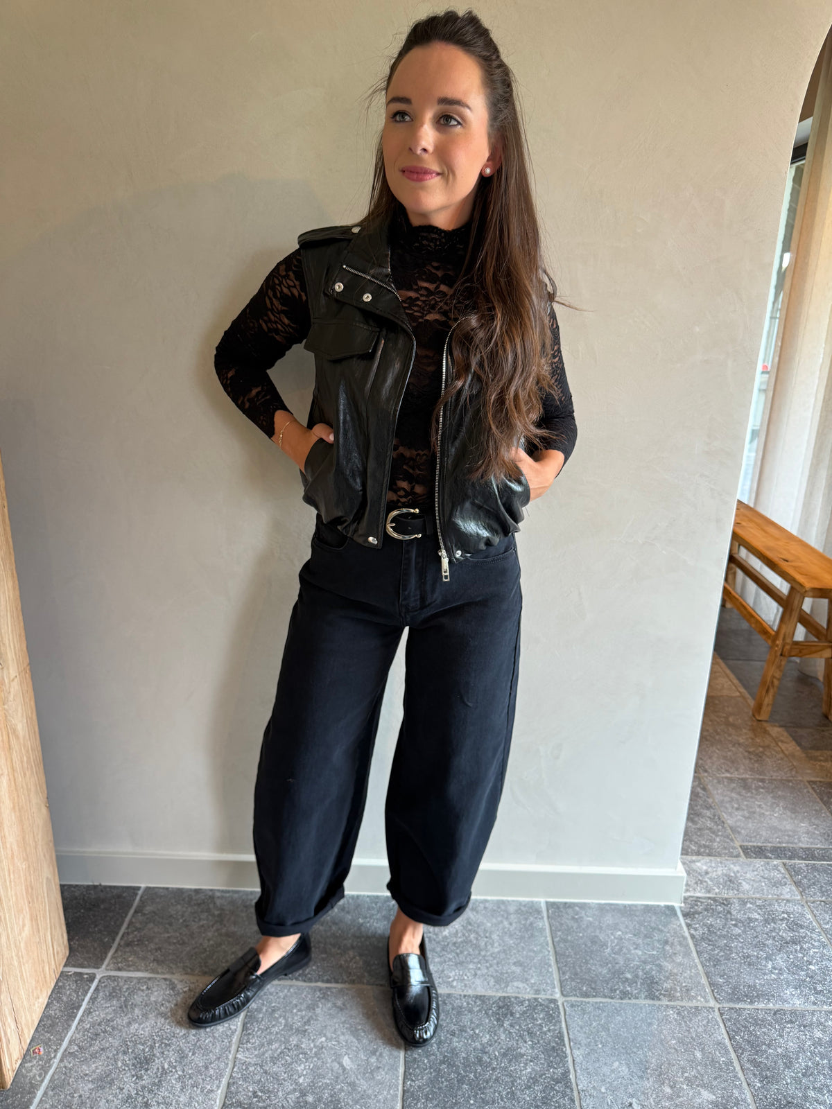 Balloon Jeans Black