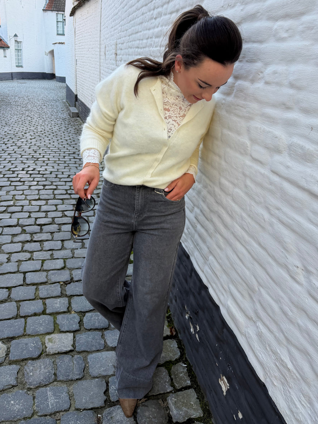 Fleur Jeans Light Grey