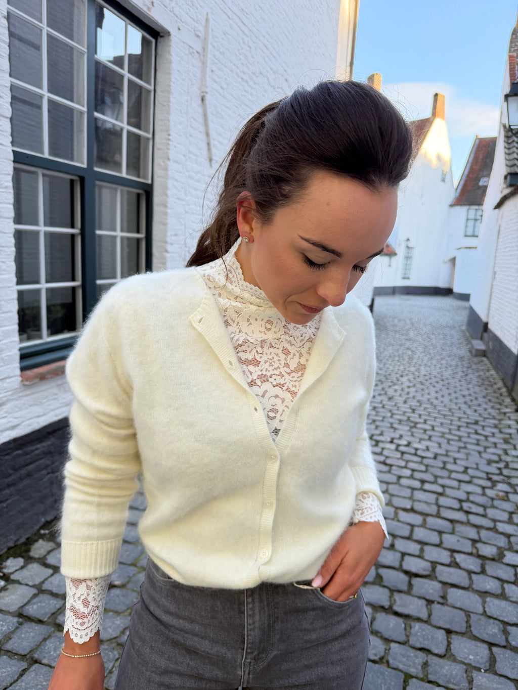 Lace Top White