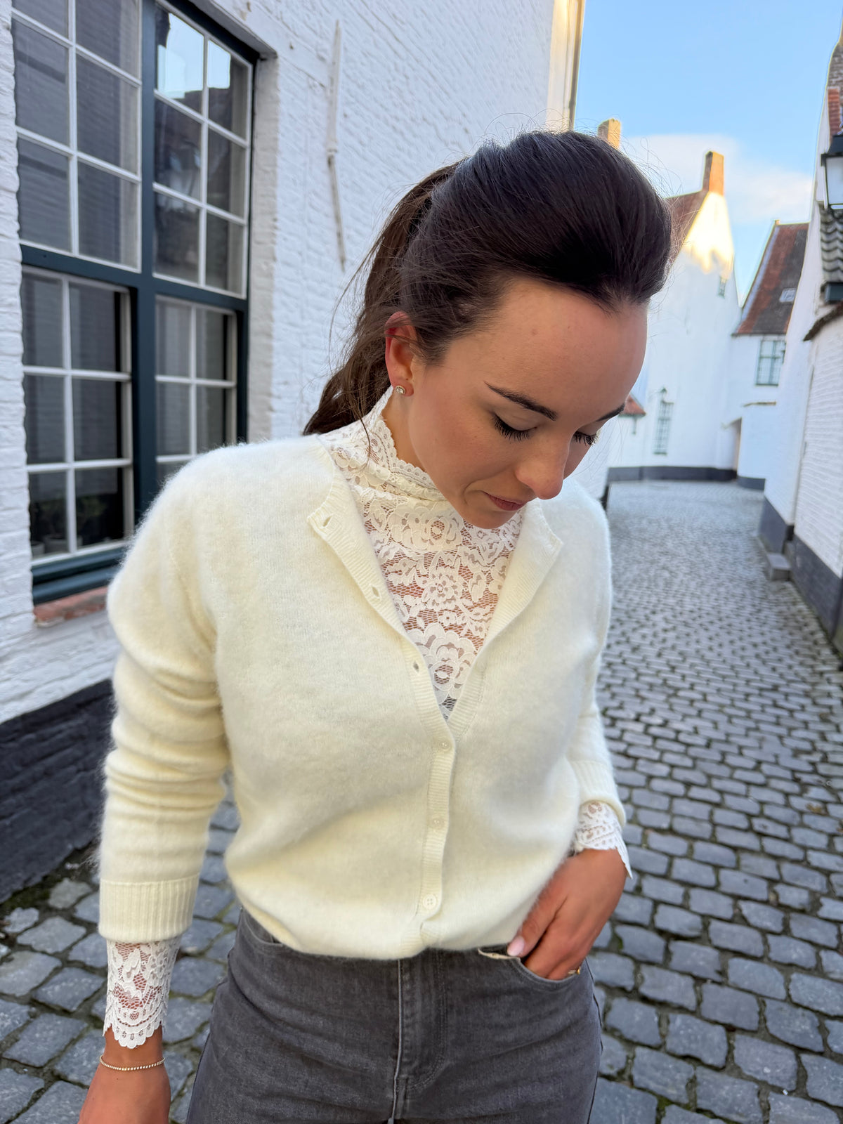 Lace Top White