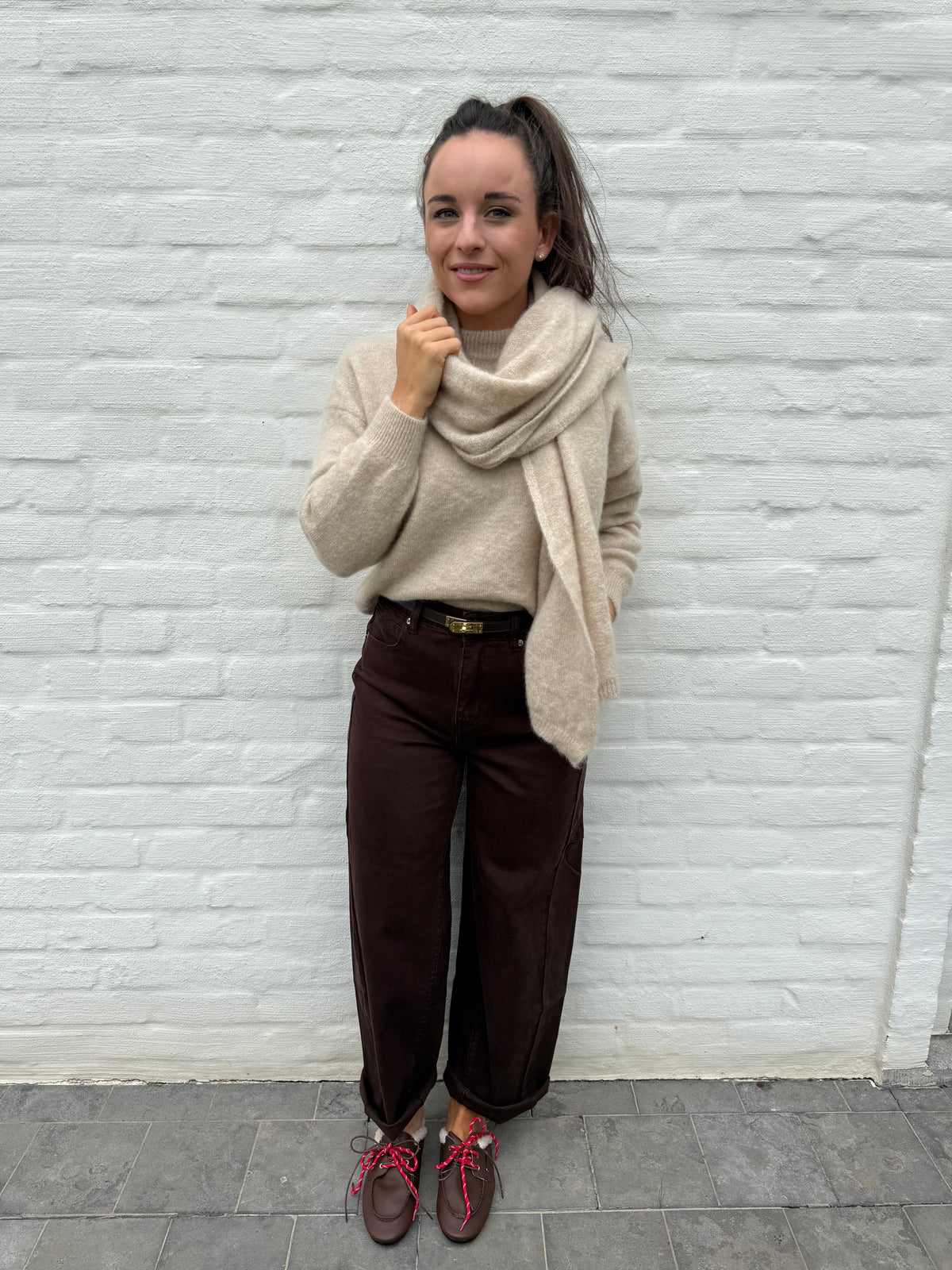 Barrel Jeans Brown
