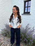 Broderie Blouse Blue