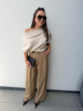 Beige Loulou Trouser