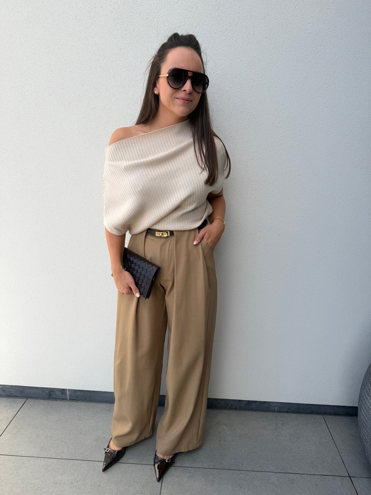 Beige Loulou Trouser