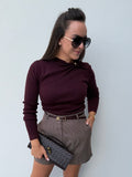 Burgundy Top Detail