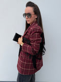 PRE ORDER Jane Fringe Blazer Bordeaux