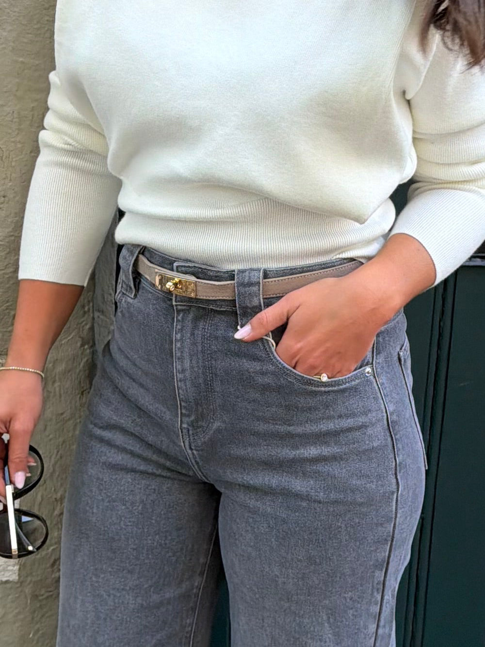 Suède Icon Belt Beige
