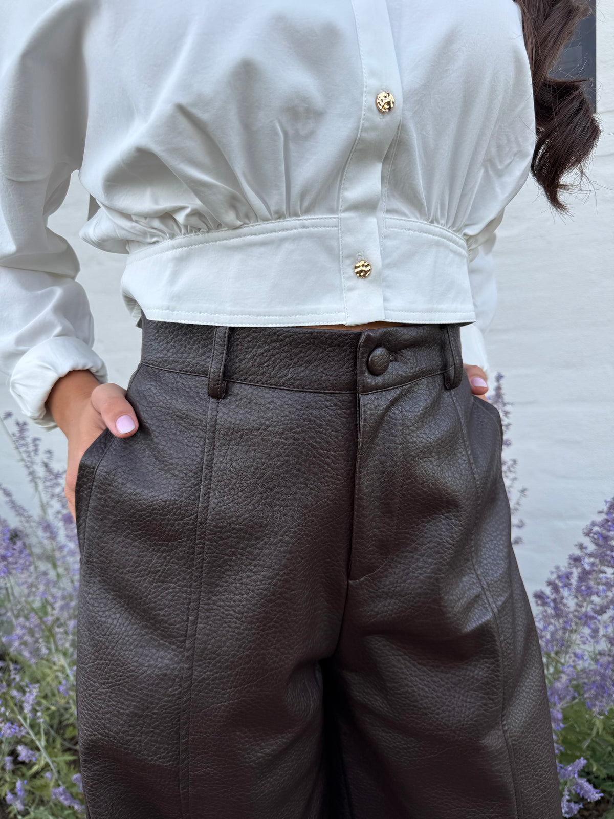 Leather Balloon Pants