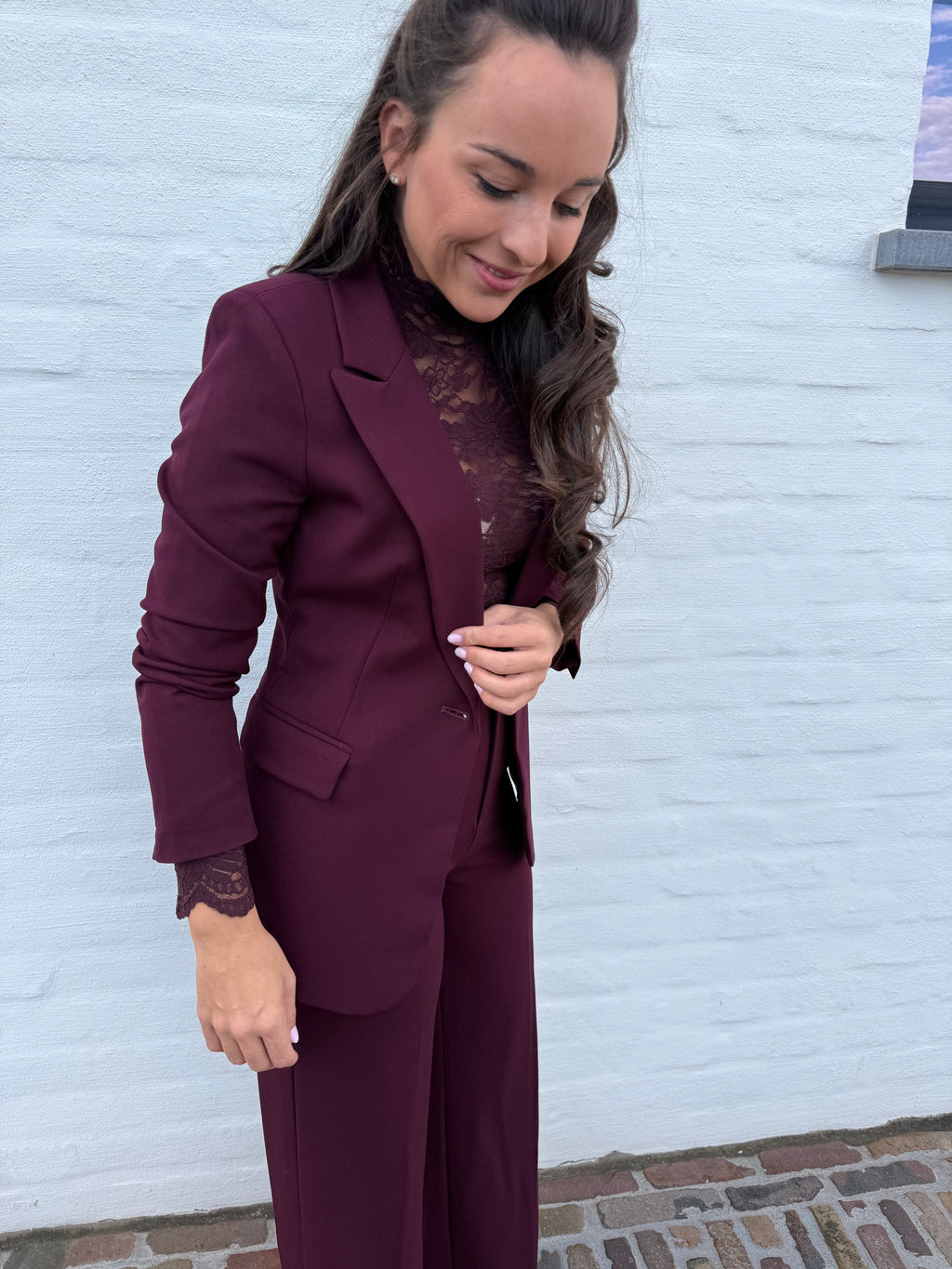 Two Piece Burgundy