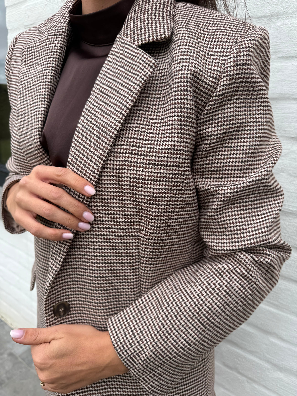 Brown Check Blazer