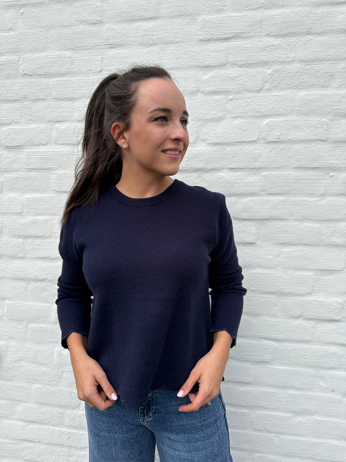 Casual Blue Knit