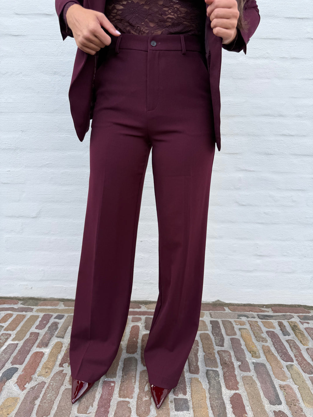 Two Piece Burgundy