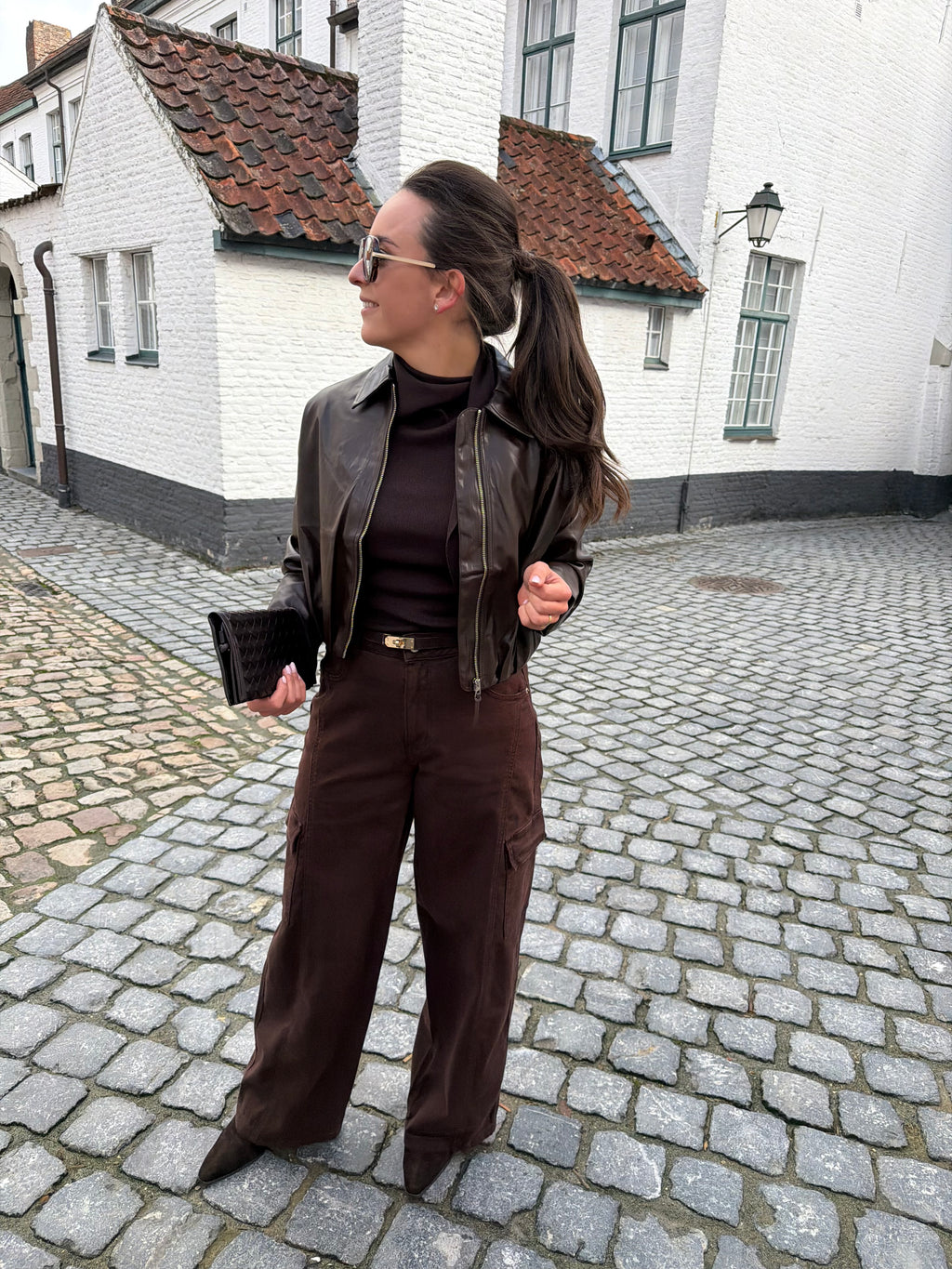Maxine Leather Jacket Brown
