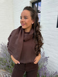 Scarf Knit Brown