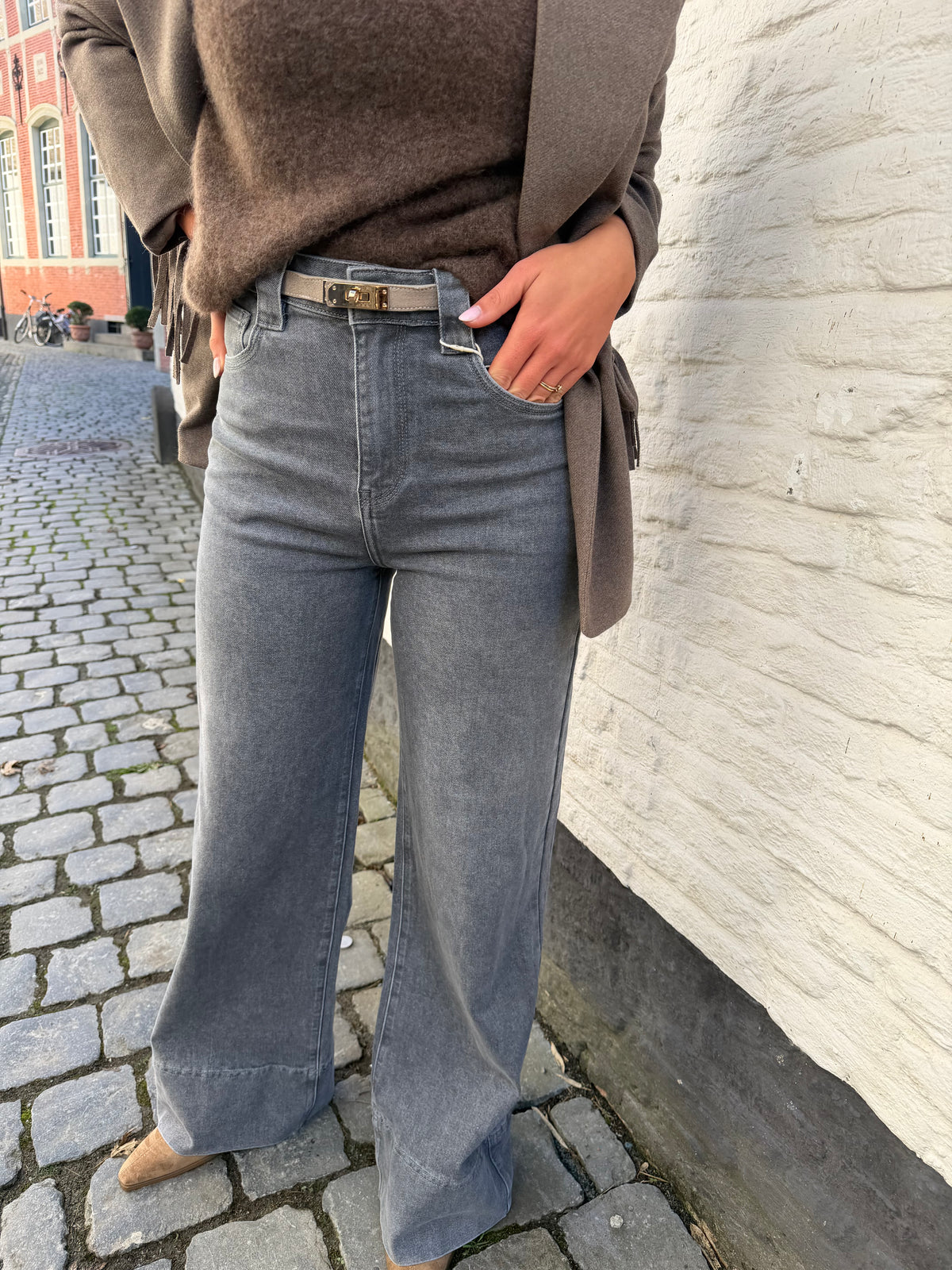 Fleur Jeans Light Grey