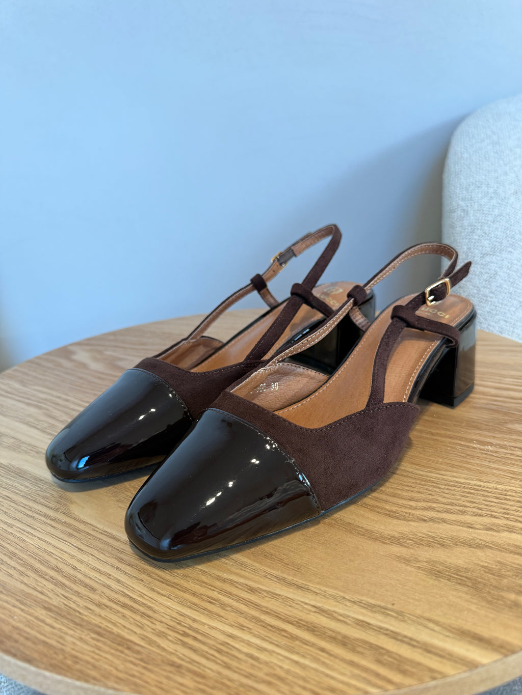 Low Slingback Brown