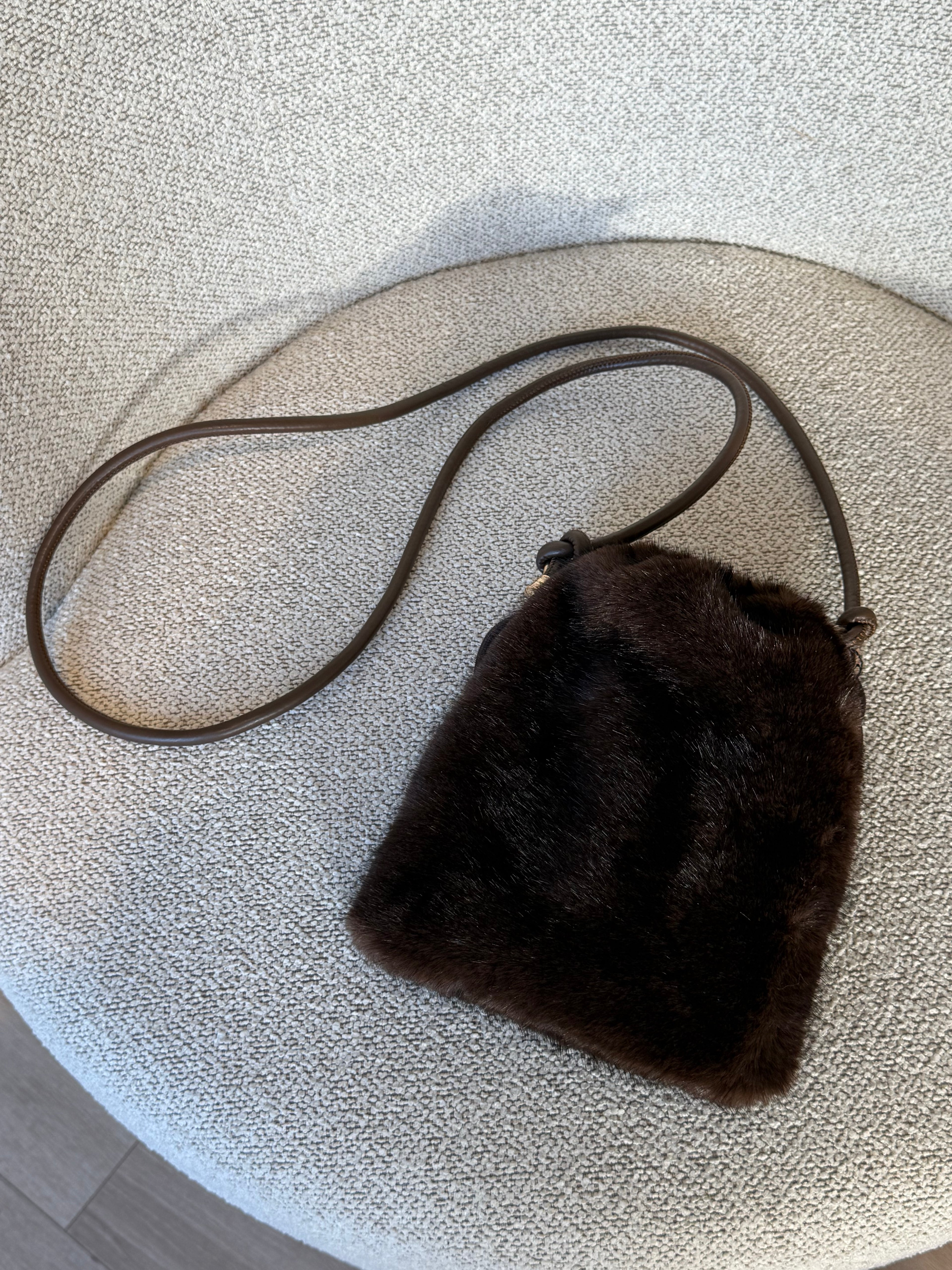 Fur Pochette Brown