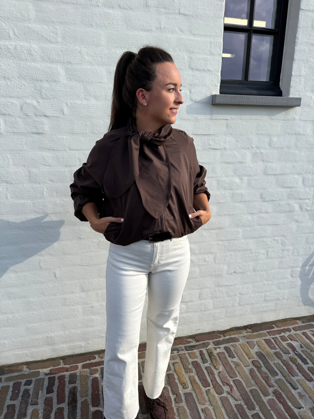 Bruine Bomber Jacket
