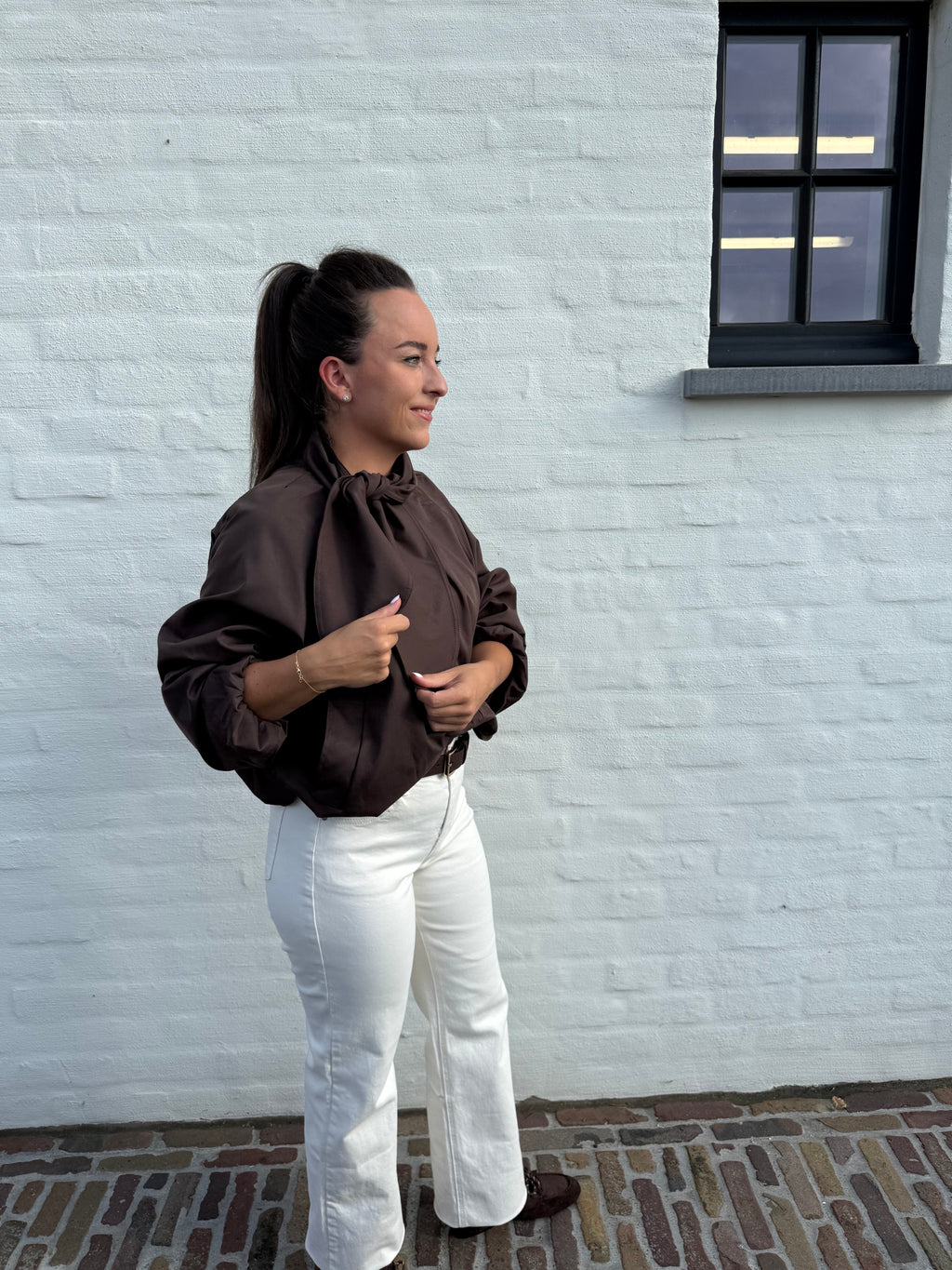 Bruine Bomber Jacket