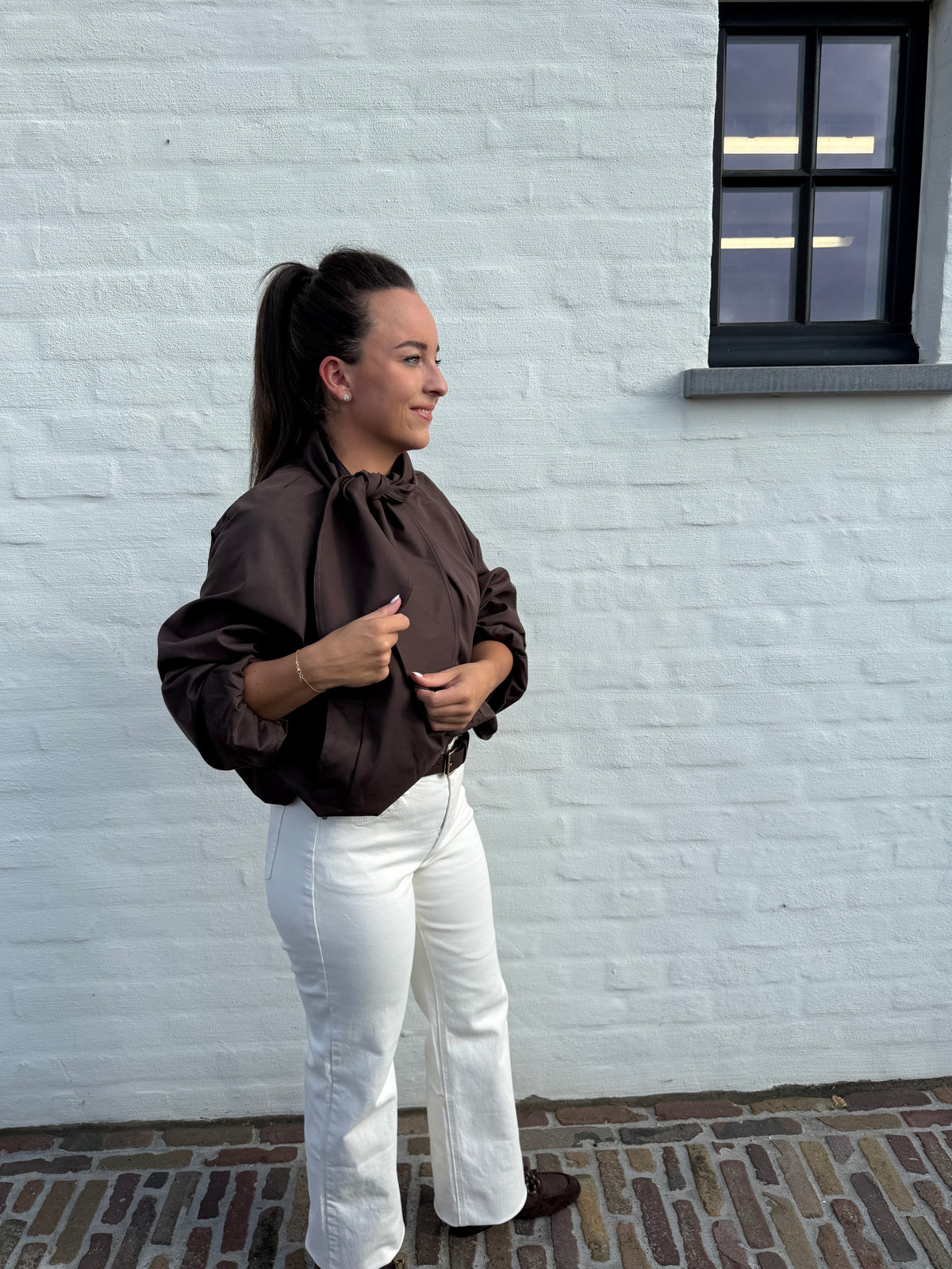 Bruine Bomber Jacket