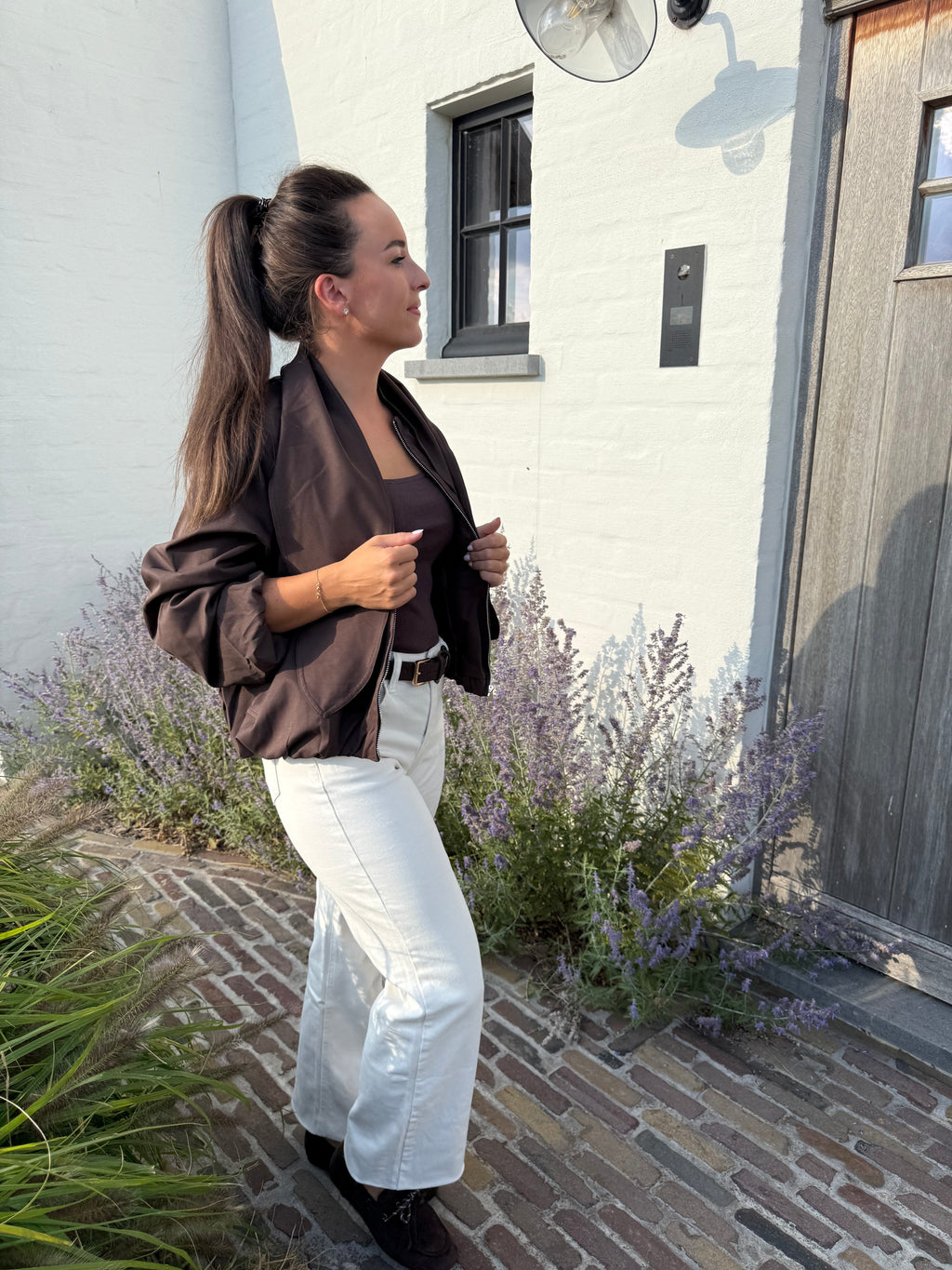 Bruine Bomber Jacket