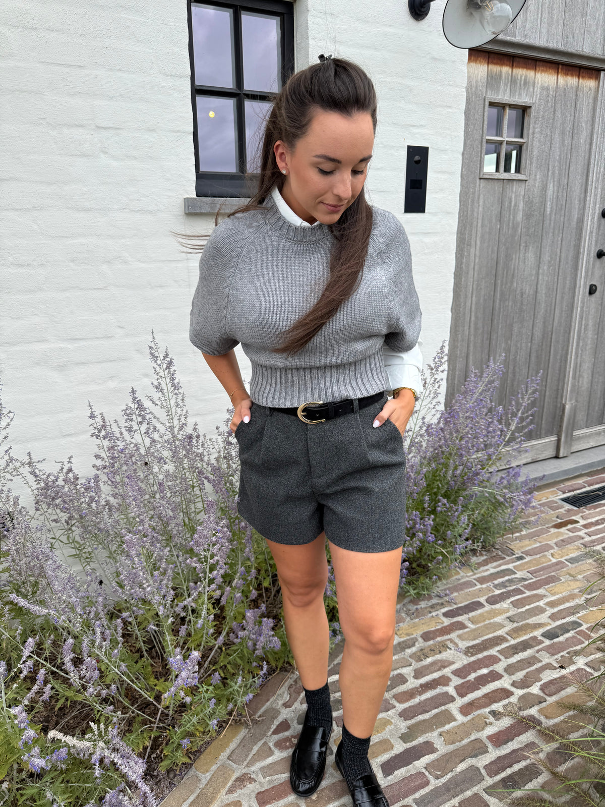 Grijze Short