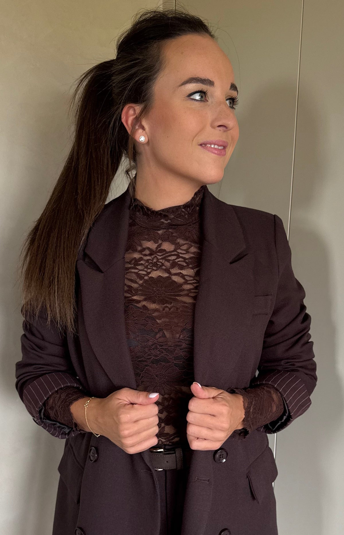 Lace Top Brown