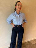Blue Wide Leg Jeans