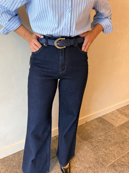 Blue Wide Leg Jeans