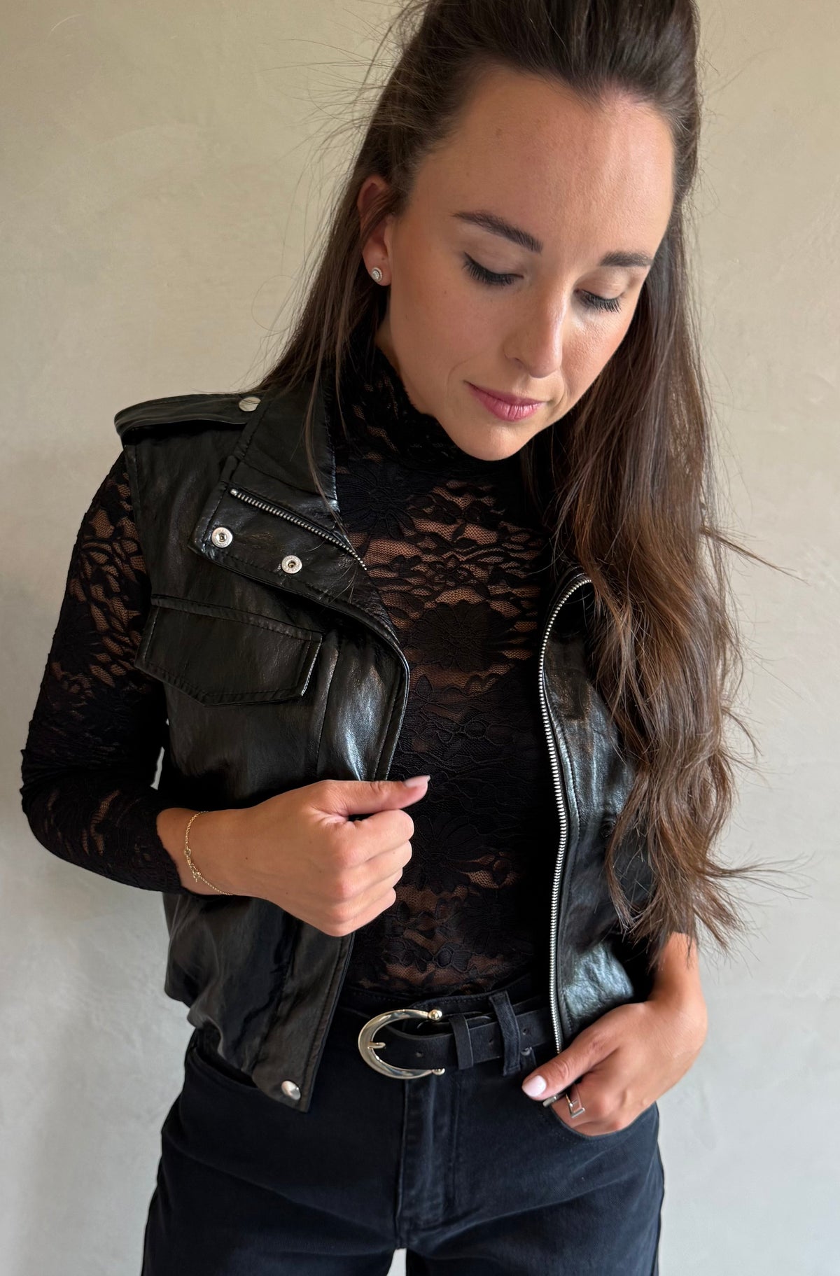 Lace Top Black